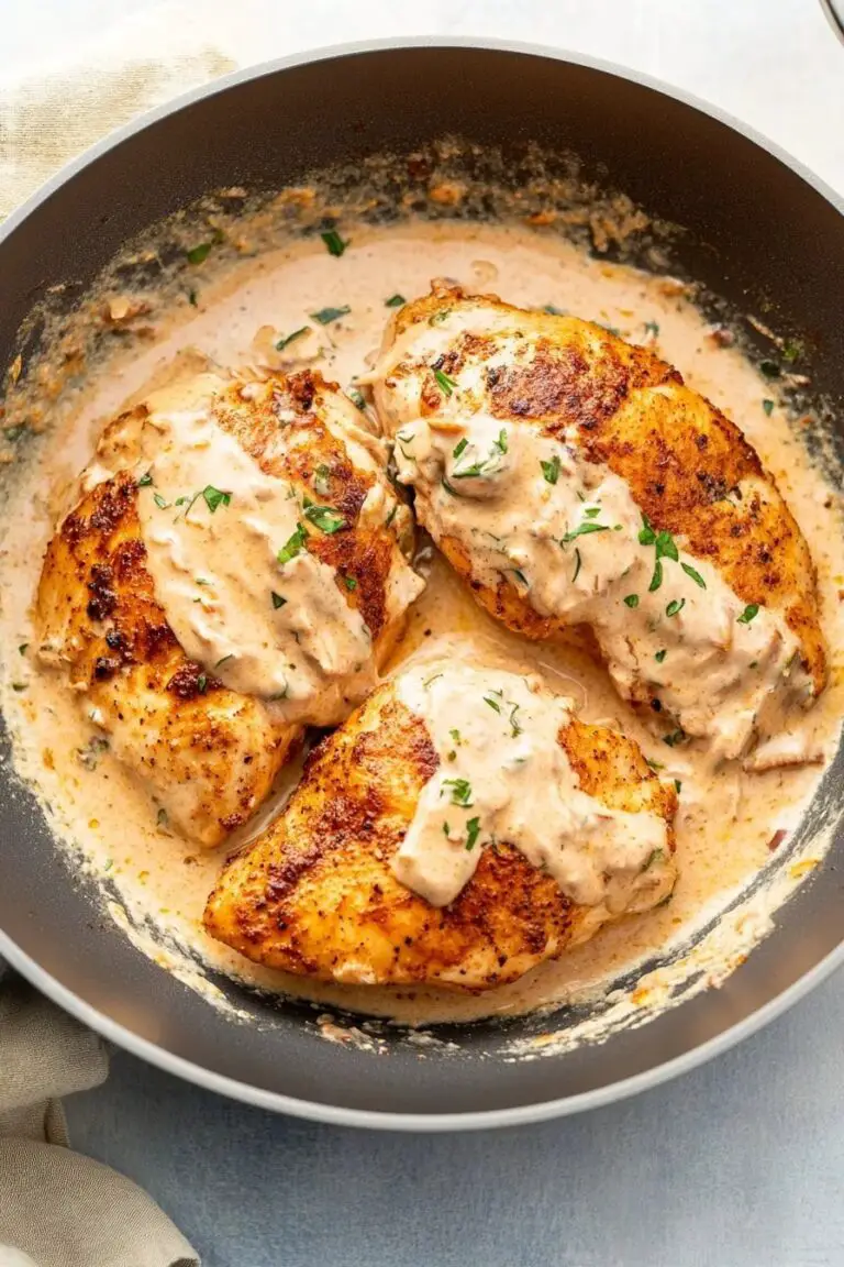 Poêle de poulet cajun crémeux