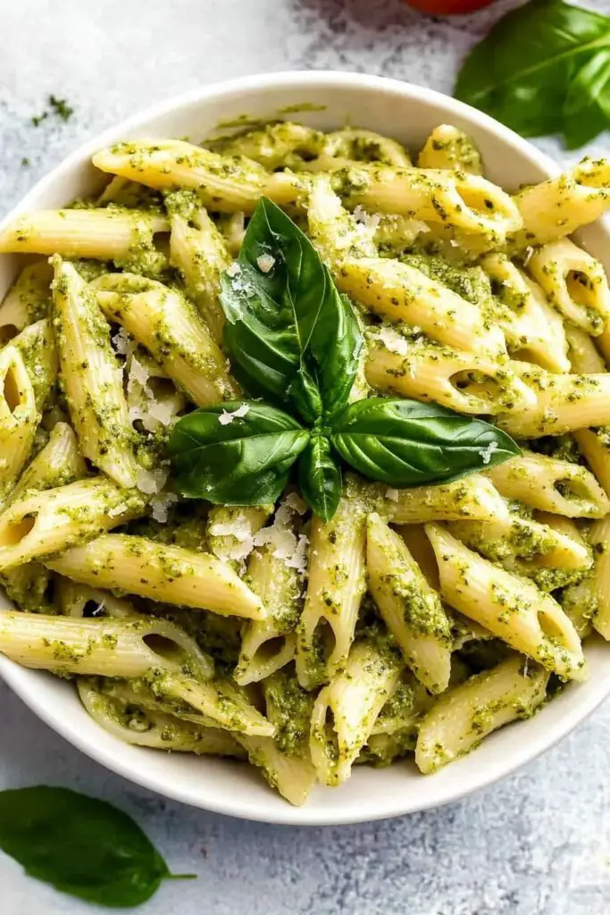 Pâtes crémeuses au pesto (plat en 30 minutes)