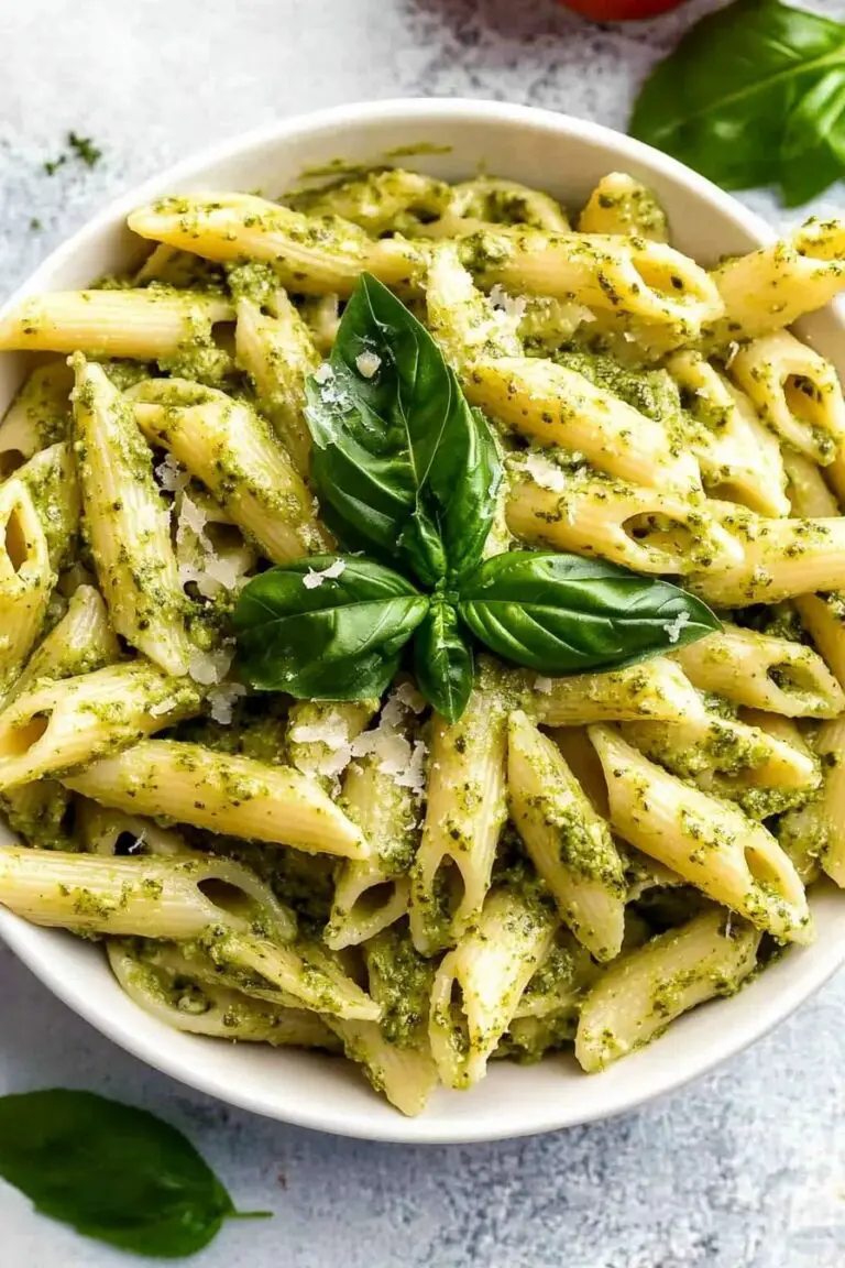 Pâtes crémeuses au pesto (plat en 30 minutes)