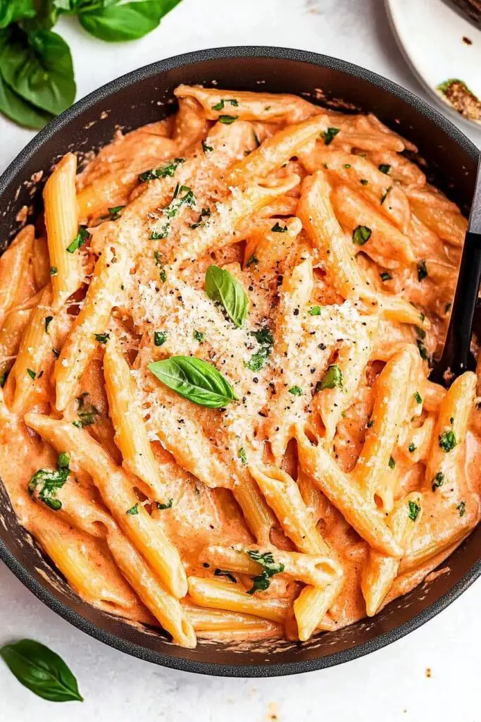 Meilleure pâte à sauce rose (repas en 30 minutes)