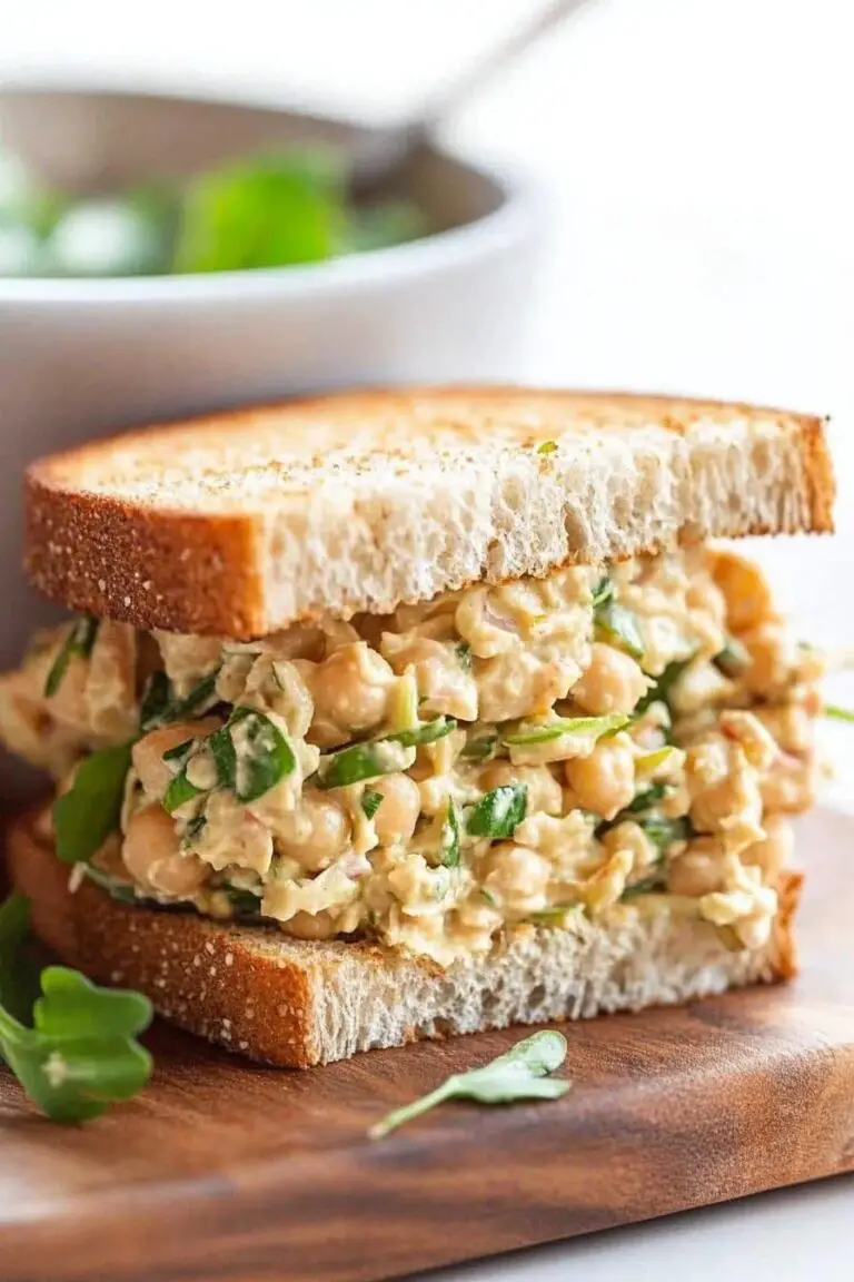 Sandwich au salade de pois chiches