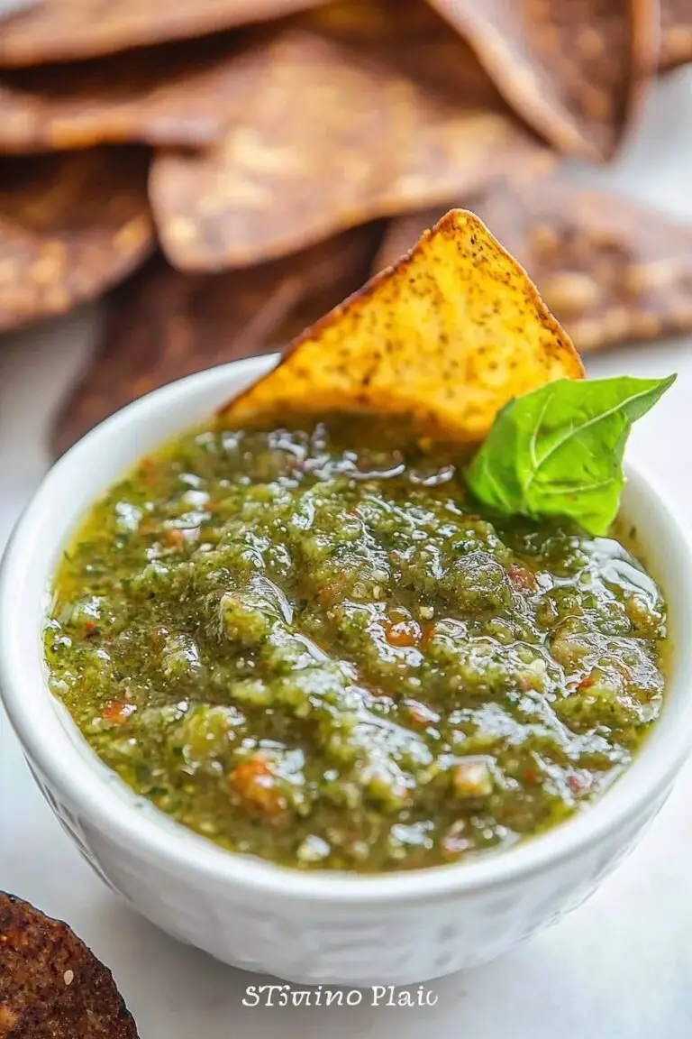 Salsa de tomatillo rôtie