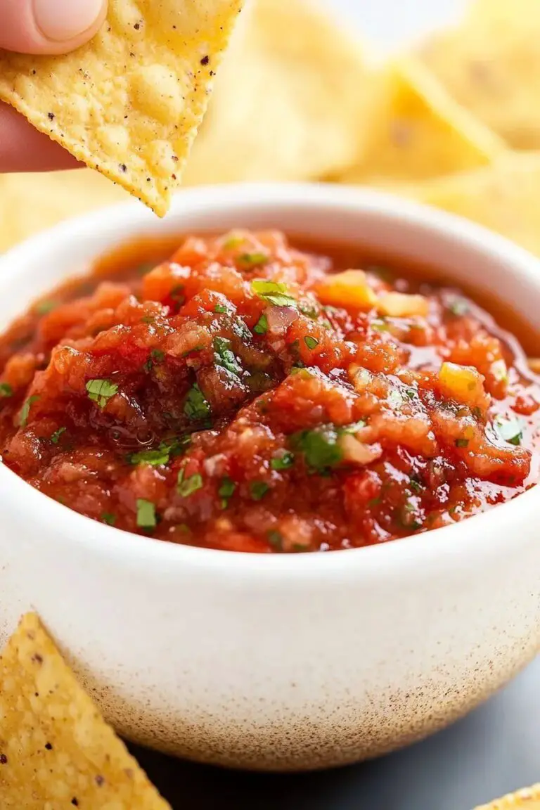 Recette de salsa style restaurant