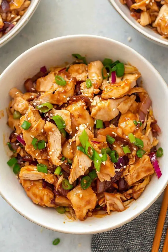 Recette de rouleau de poulet en bol