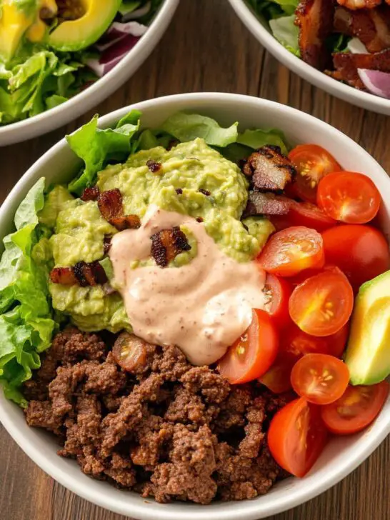 Recette de bol de burger entièrement chargé