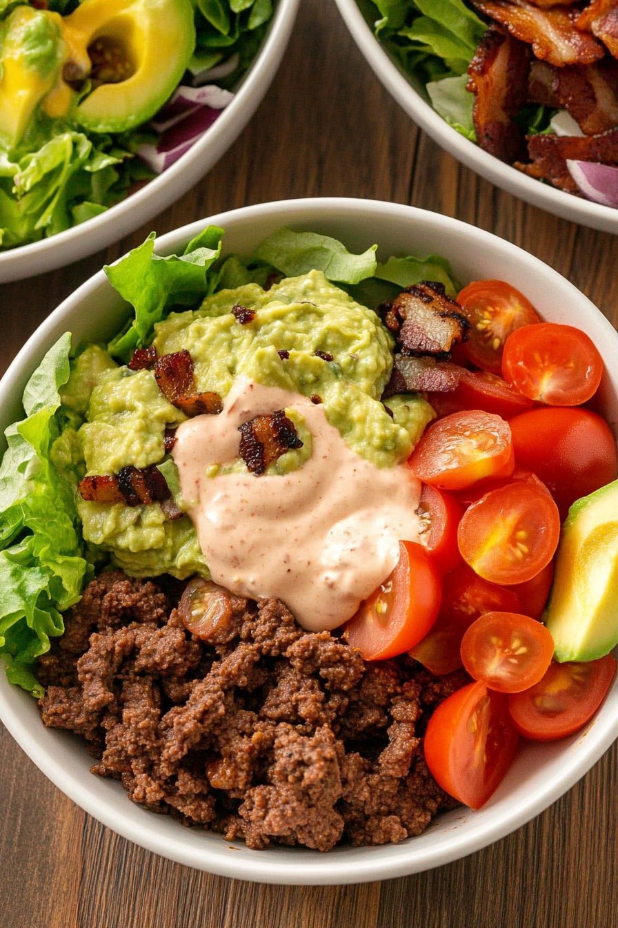 Recette de bol de burger entièrement chargé