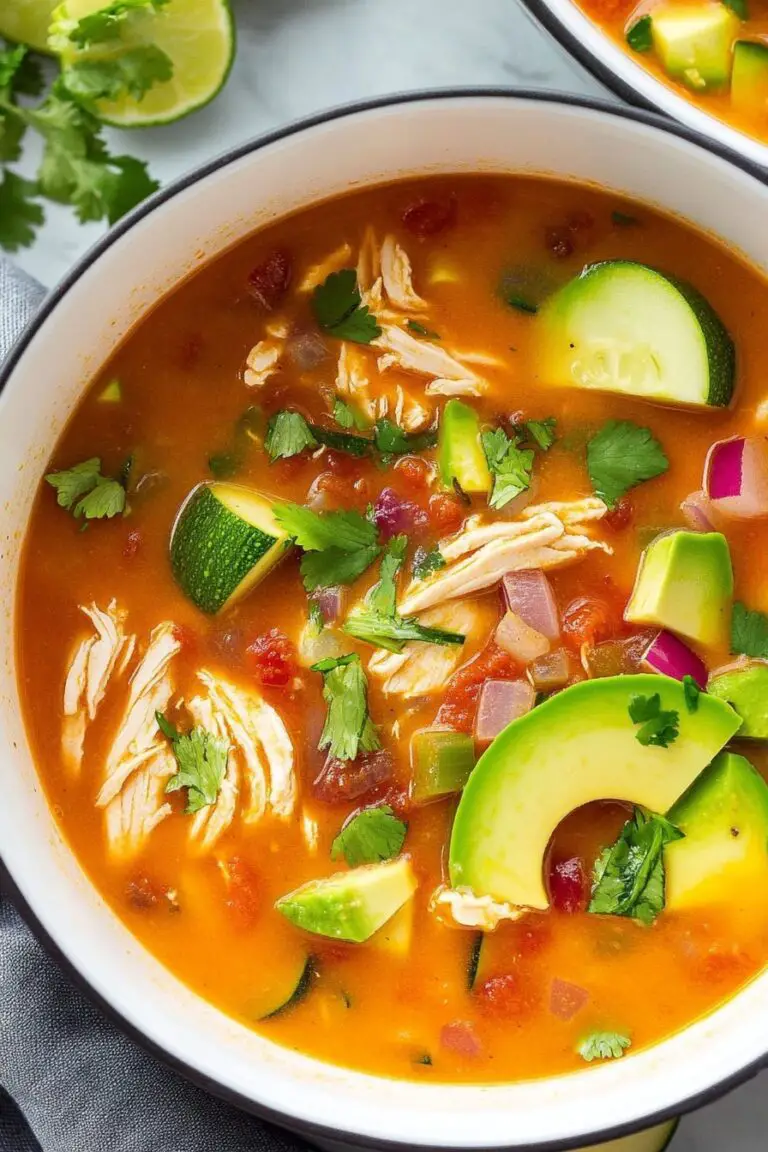 Recette de soupe au poulet sans tortilla Whole30 à la mijoteuse Instant Pot