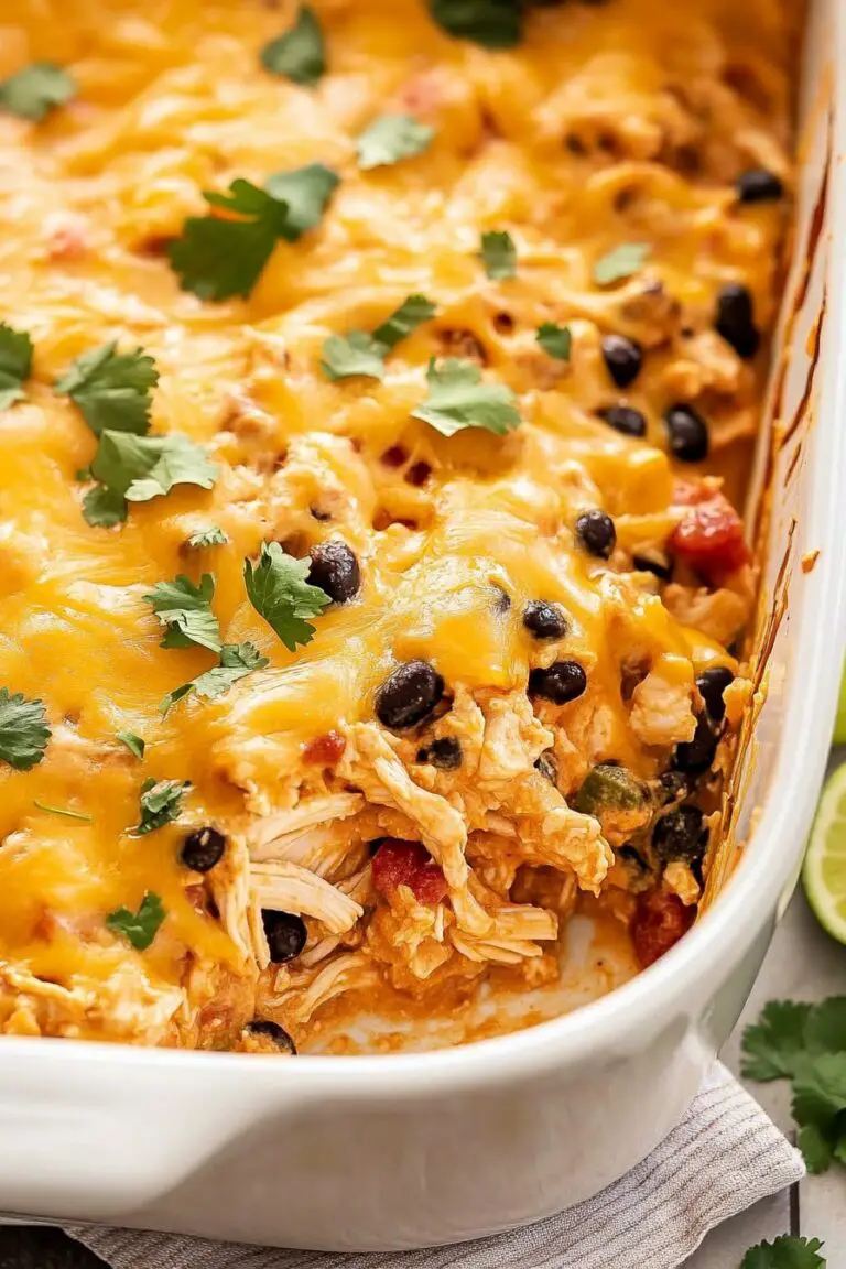 Recette de casserole de poulet mexicain