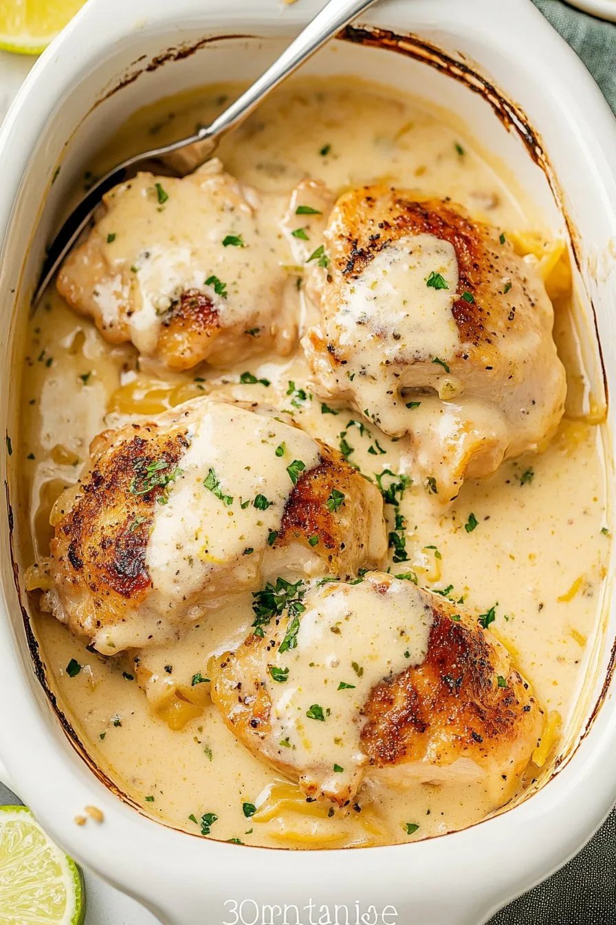 Poulet crémeux au citron (repas en 30 minutes)