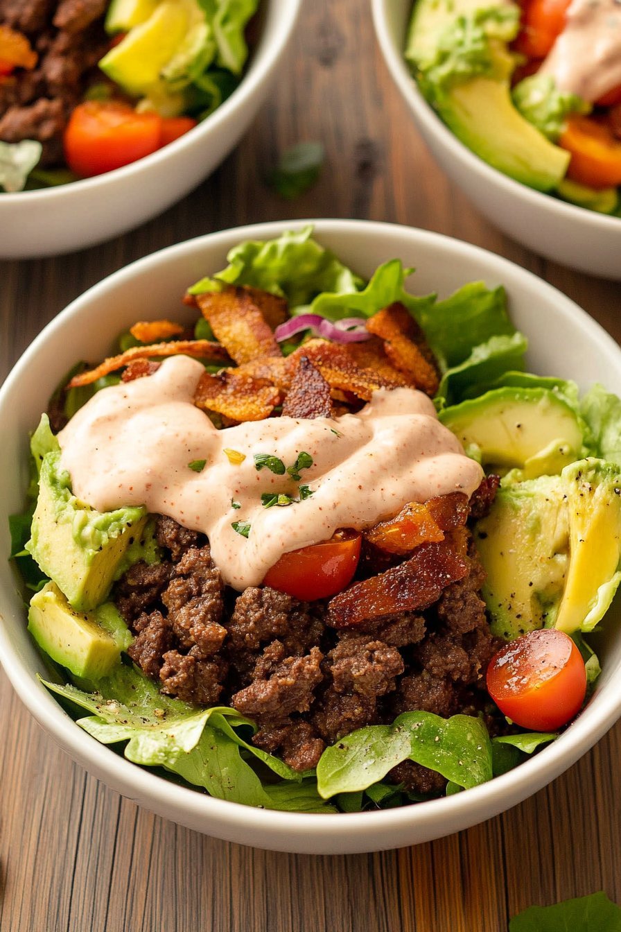 Recette de bol de burger entièrement chargé