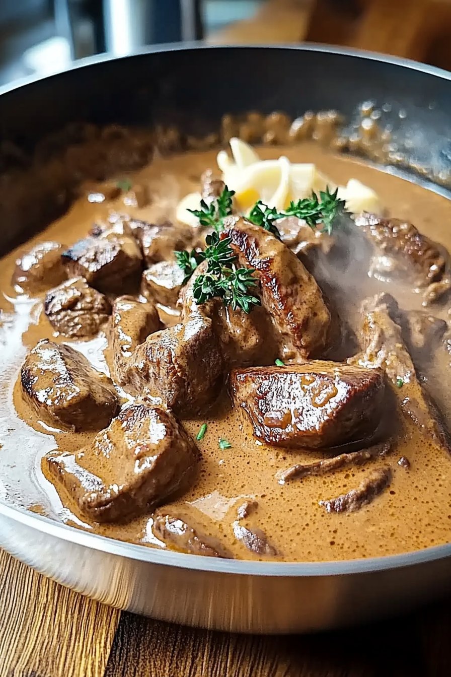 Bœuf Stroganoff à la Façon d'Alain Ducasse