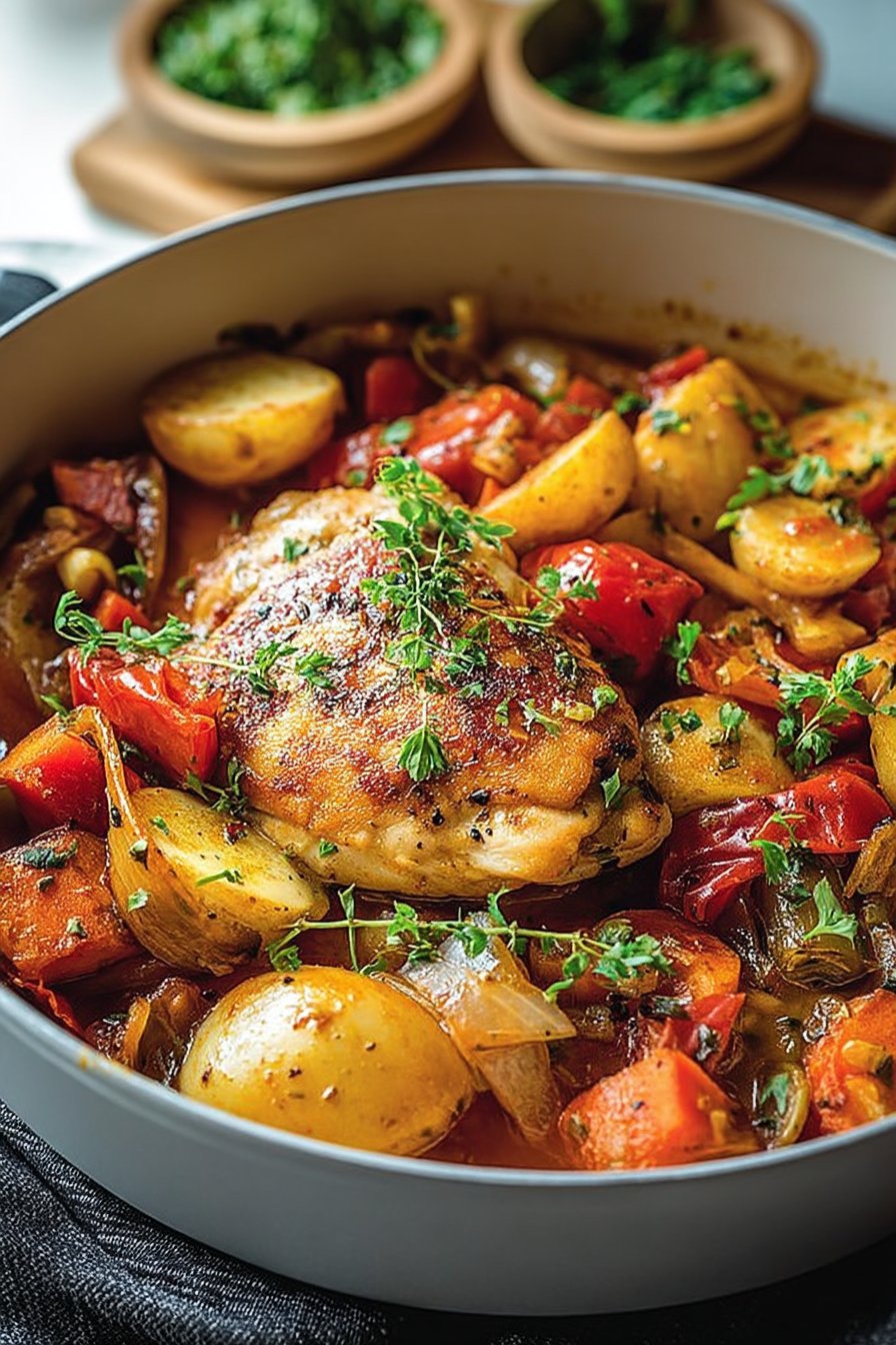Mijoté de Poulet aux Légumes