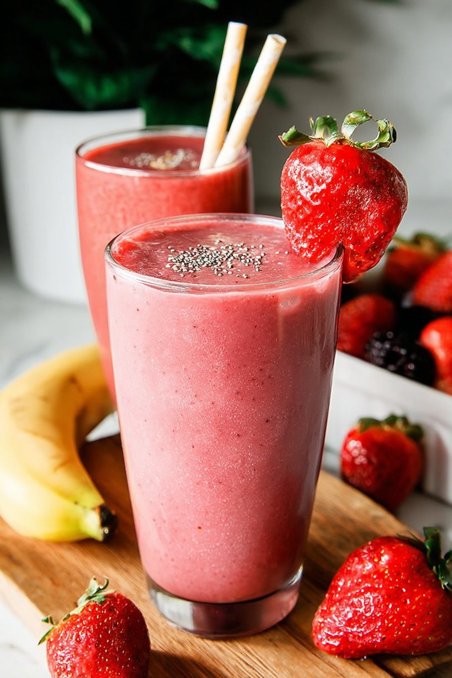 smoothie fraise banane sain