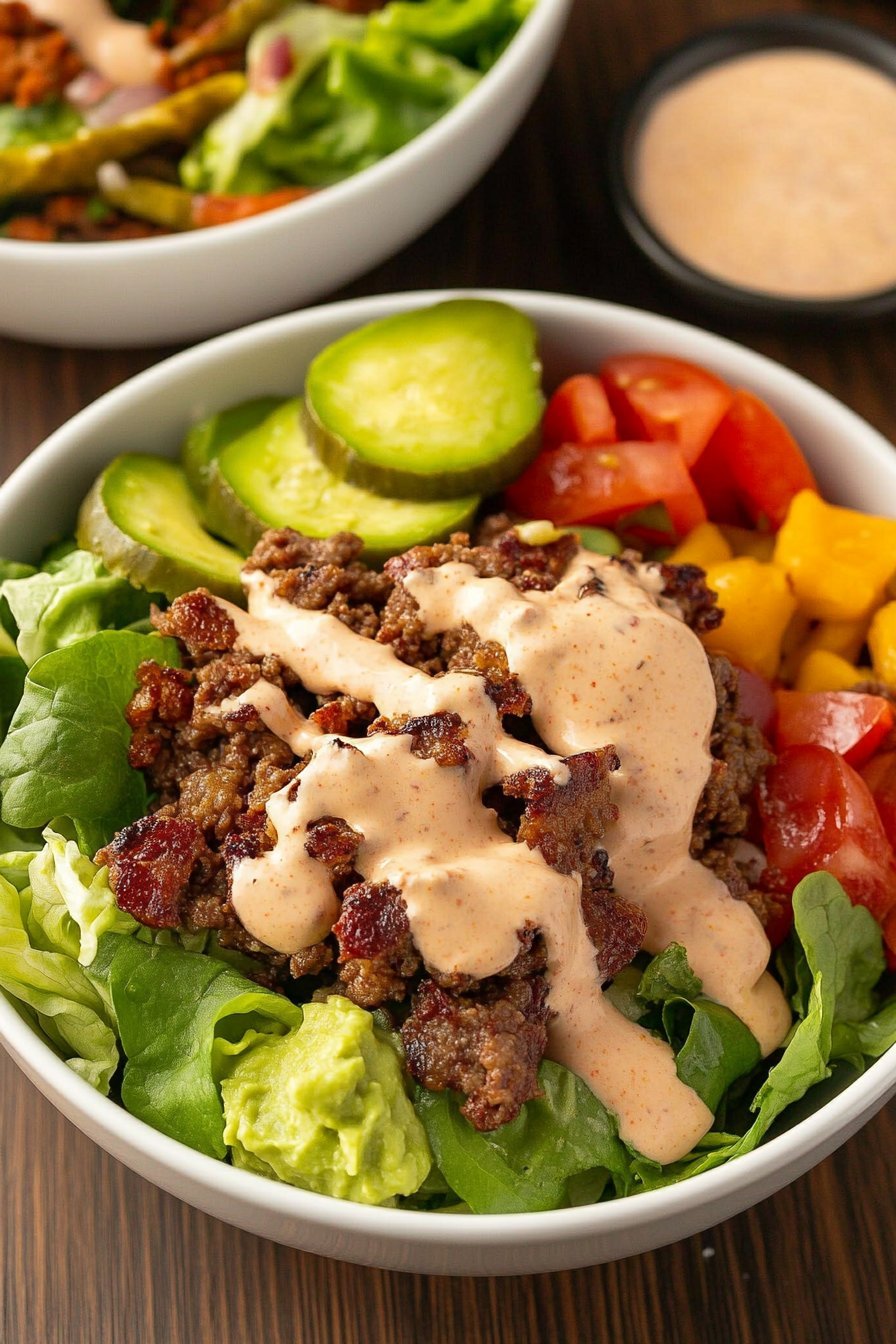 Recette de bol de burger entièrement chargé