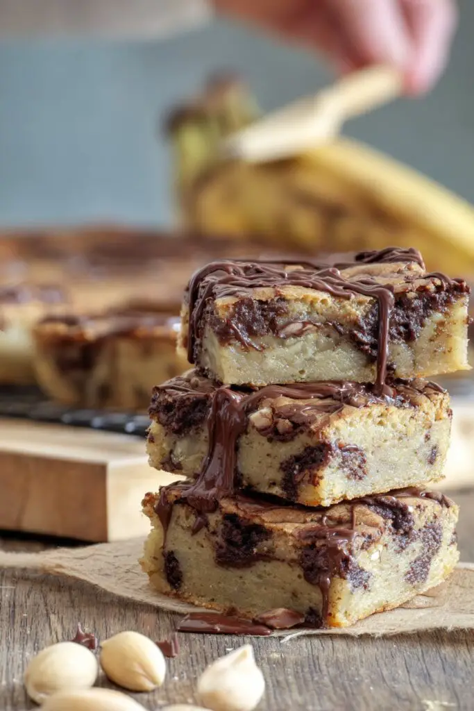 Brownie Banane et Beurre de Cacahuète Sans Sucre Ajouté