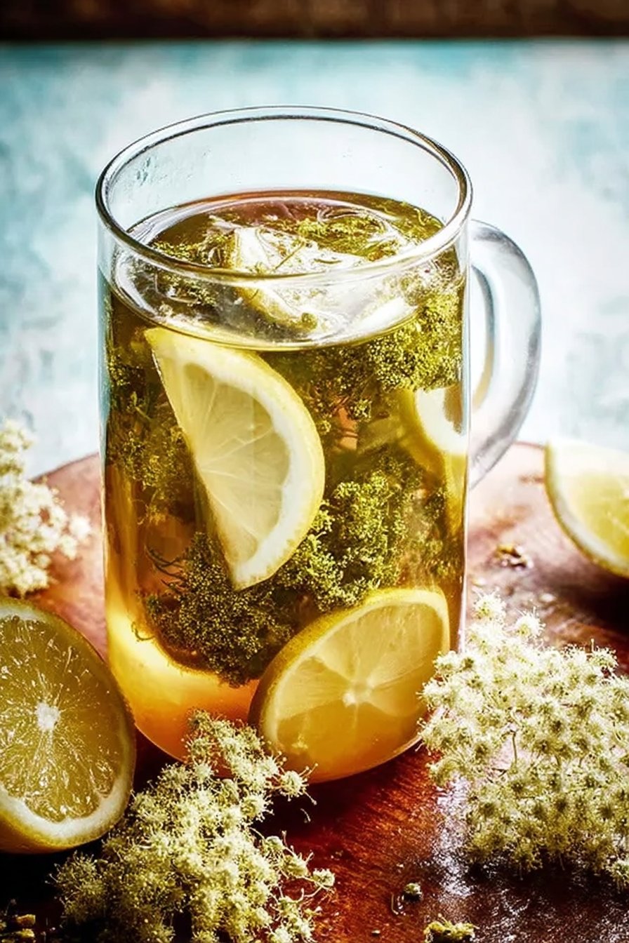 Sirop de fleurs de sureau au citron