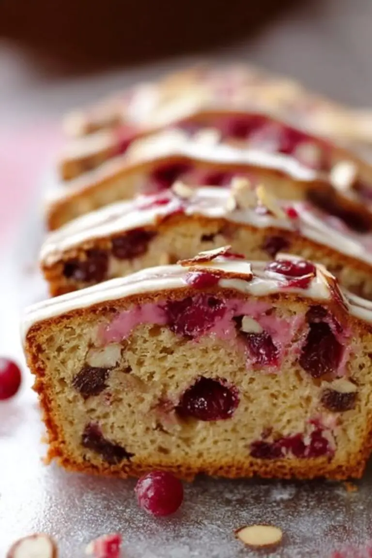 gateau amande canneberges