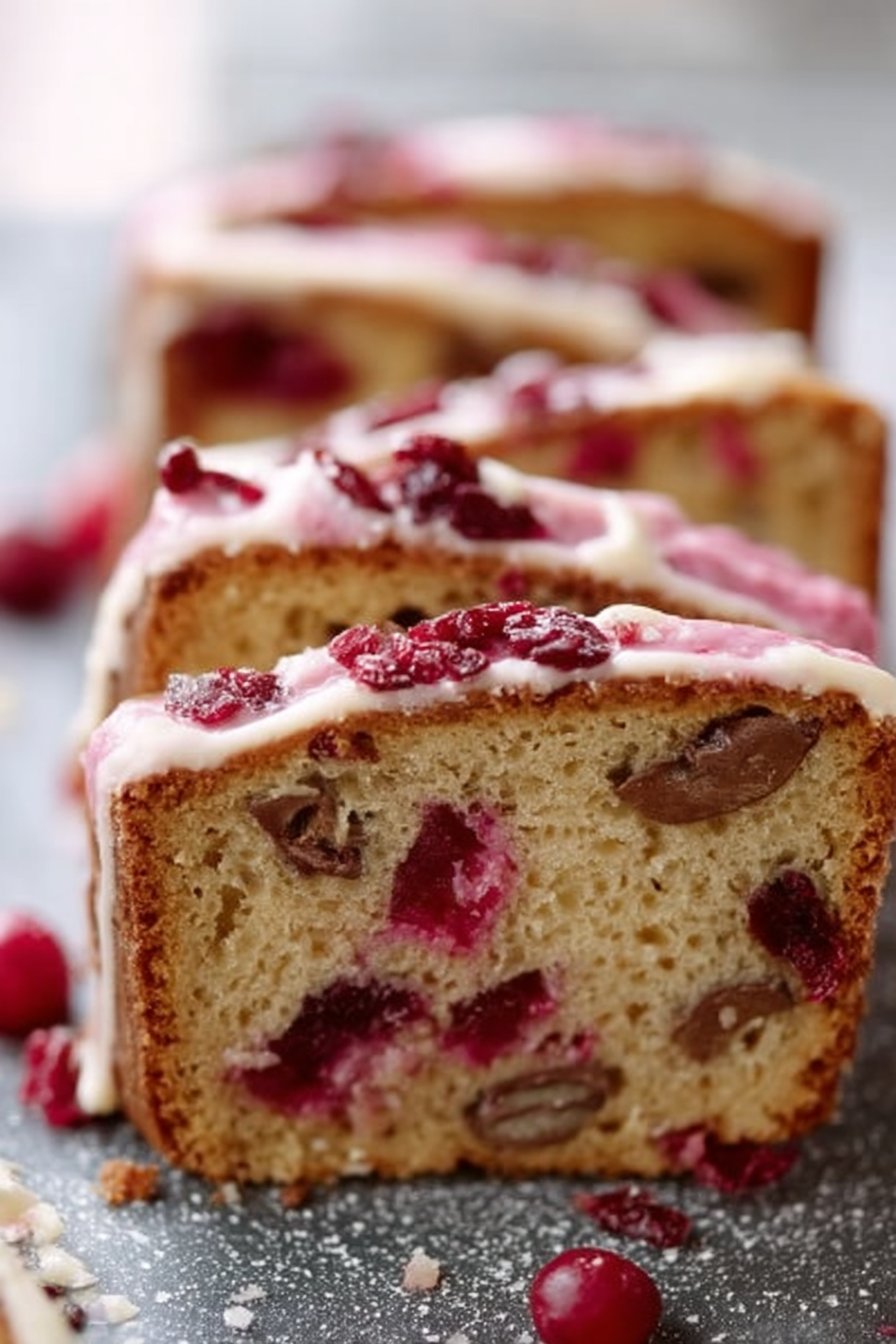 gateau amande canneberges