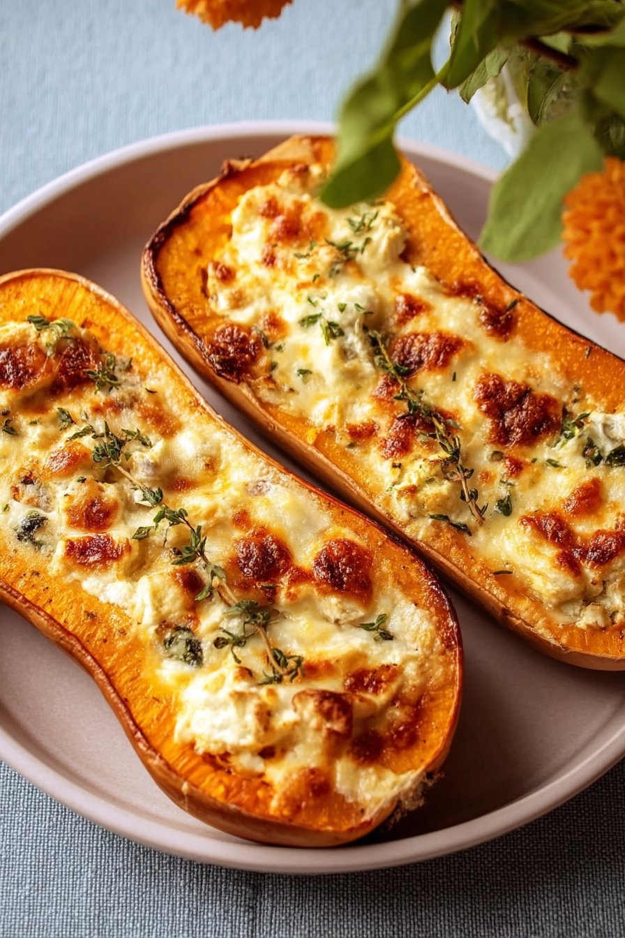butternut farcie façon tartiflette