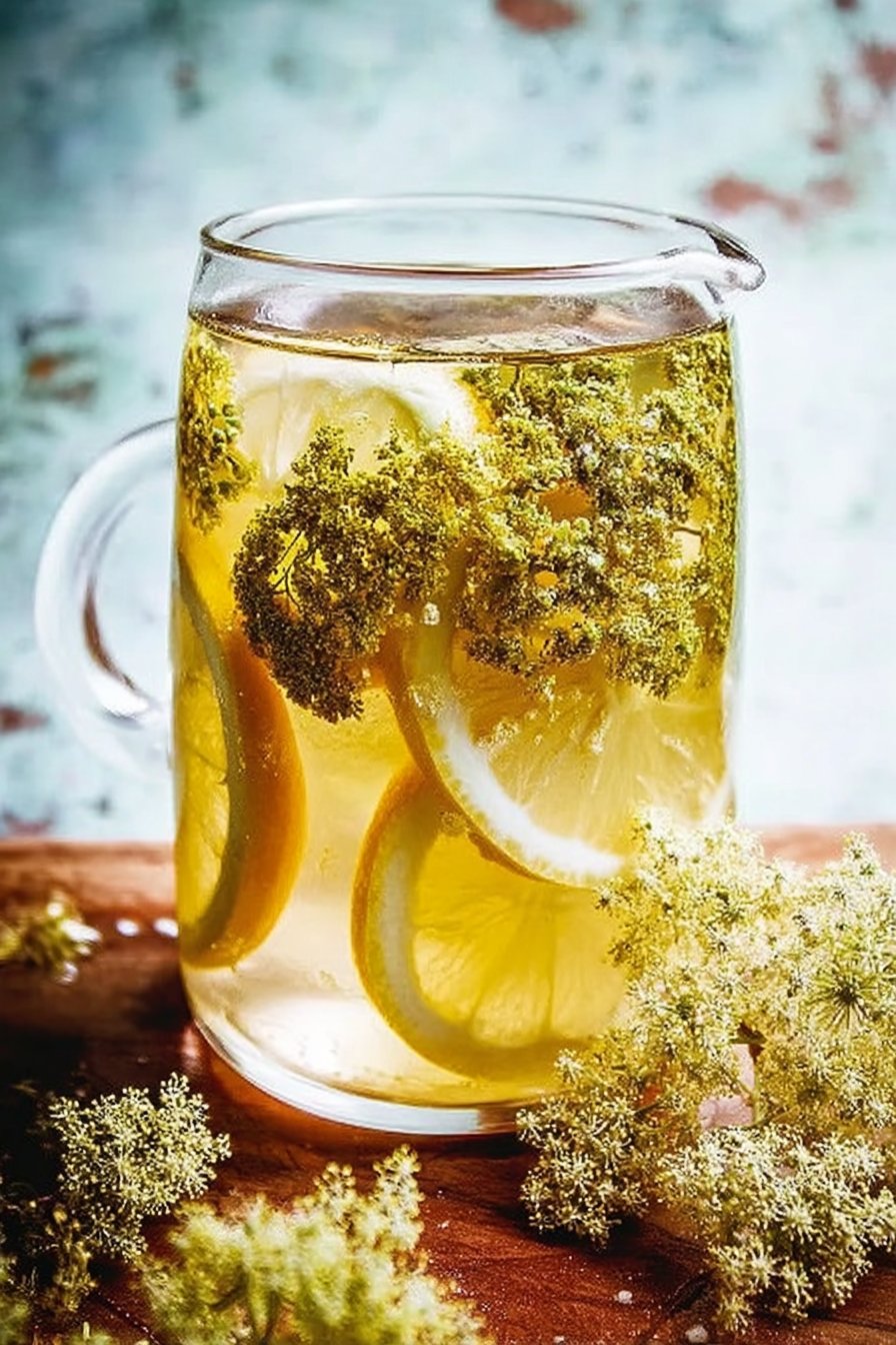 Sirop de fleurs de sureau au citron