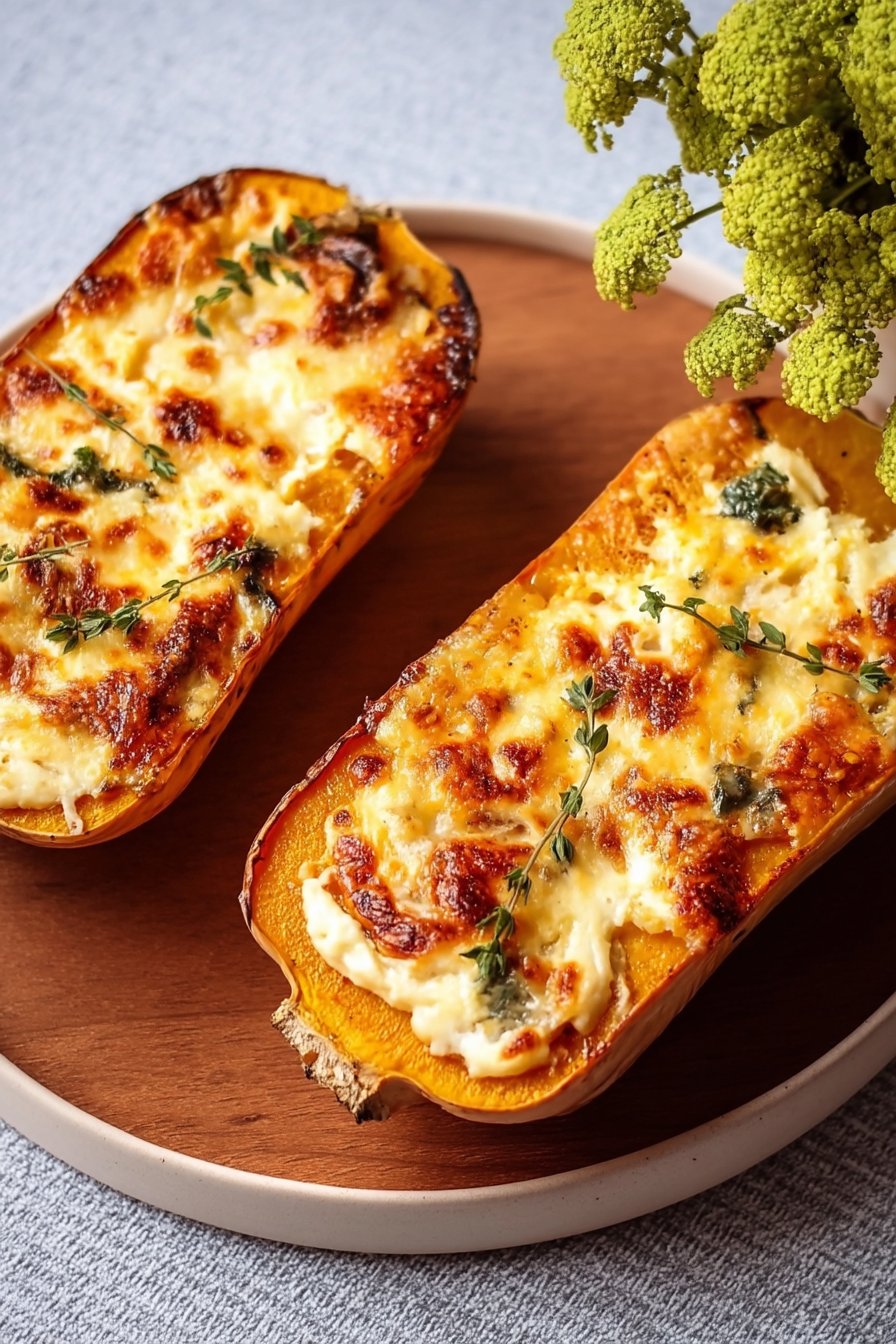 butternut farcie façon tartiflette