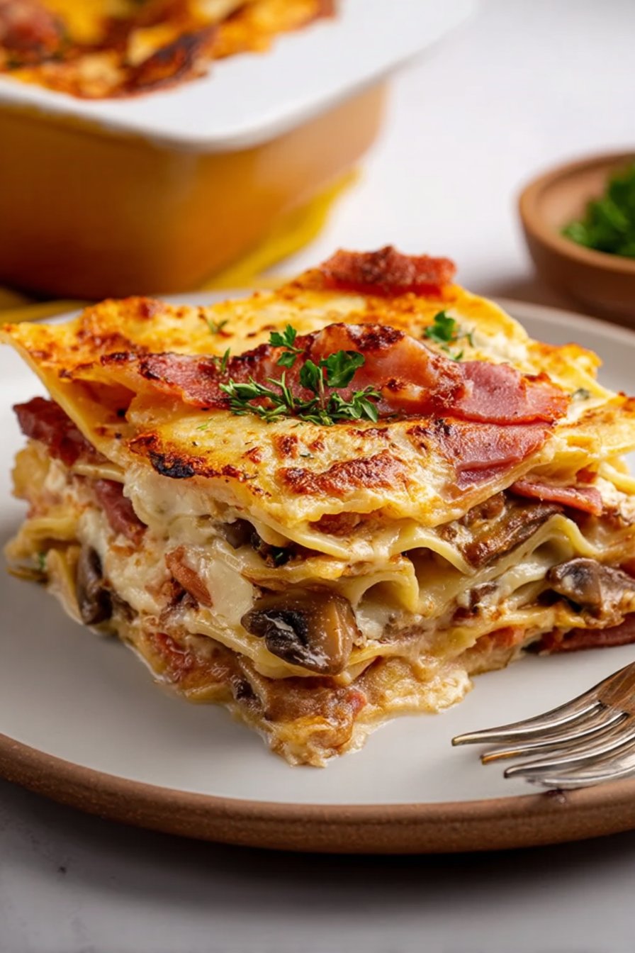 lasagnes à la carbonara