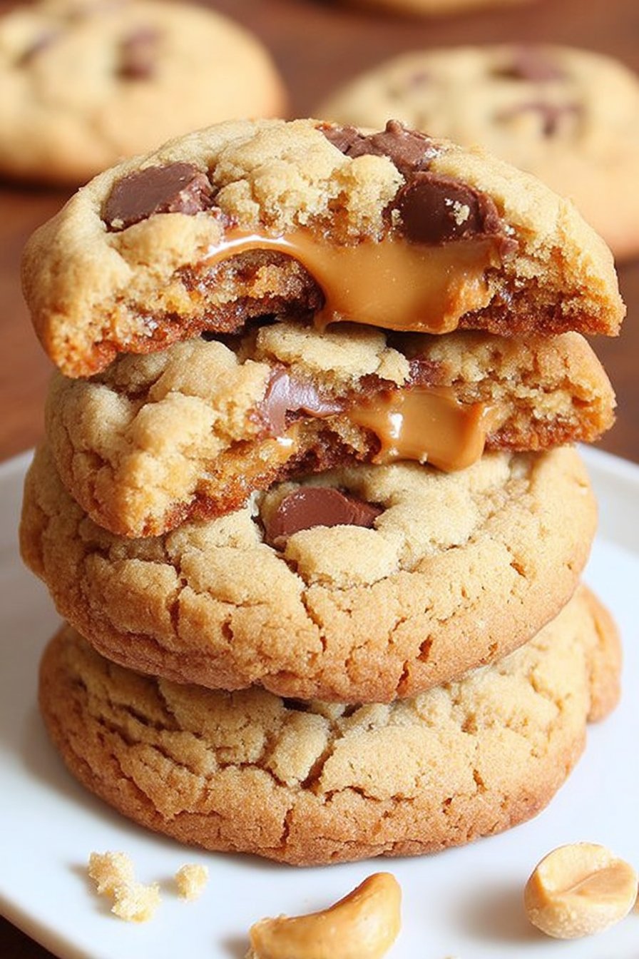 Cookies Cœur Fondant au Beurre de Cacahuète