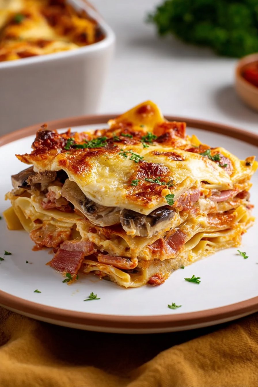 lasagnes à la carbonara