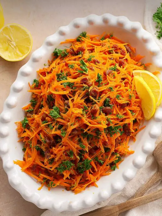 Salade de carottes râpées au citron et cumin