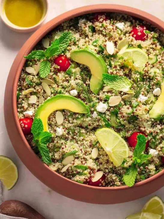 Salade de quinoa à la menthe et citron vert