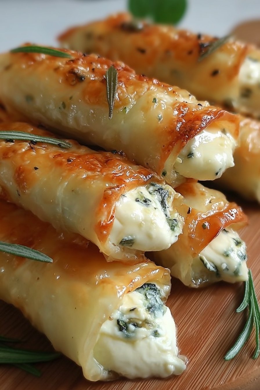 Cigares de Courgettes Croustillants au Fromage Feta et Mozzarella