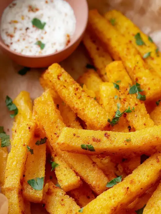 Frites de polenta au four
