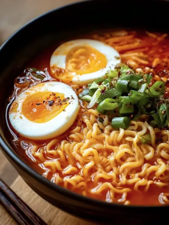 Ramen coréen crémeux et épicé