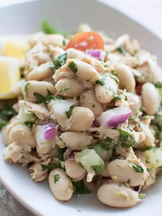Salade de thon et haricots blancs