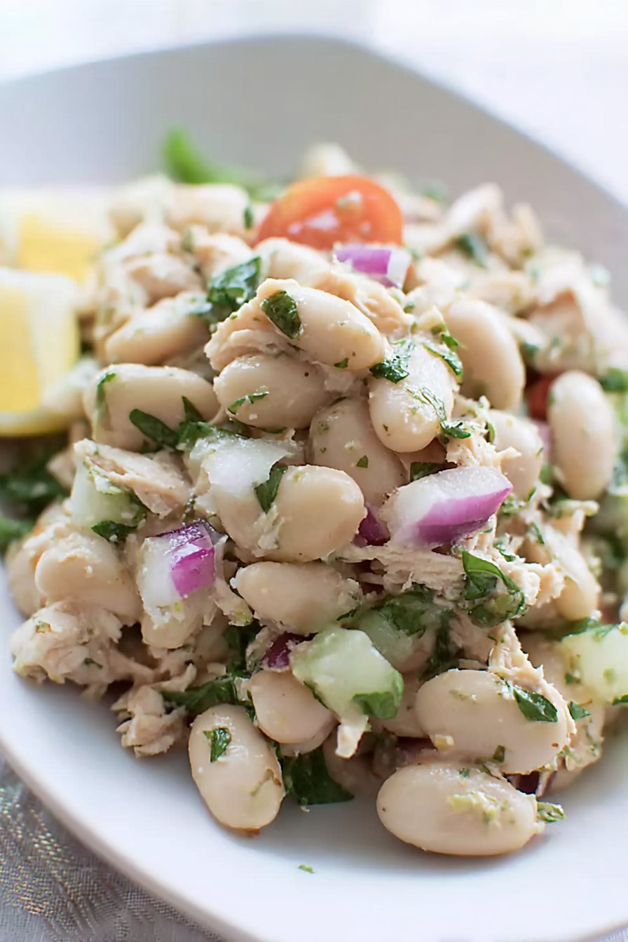 Salade de thon et haricots blancs