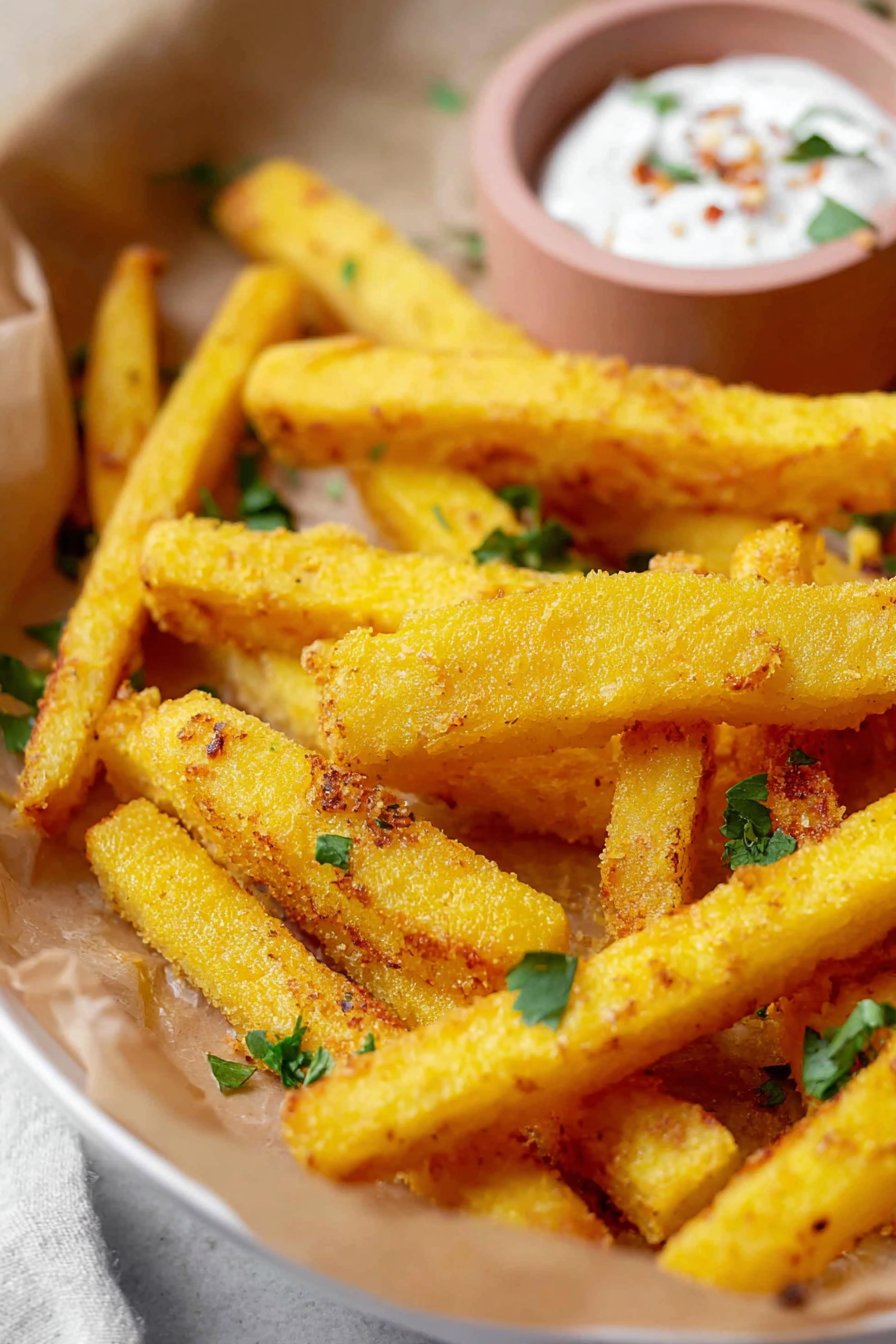 Frites de polenta au four