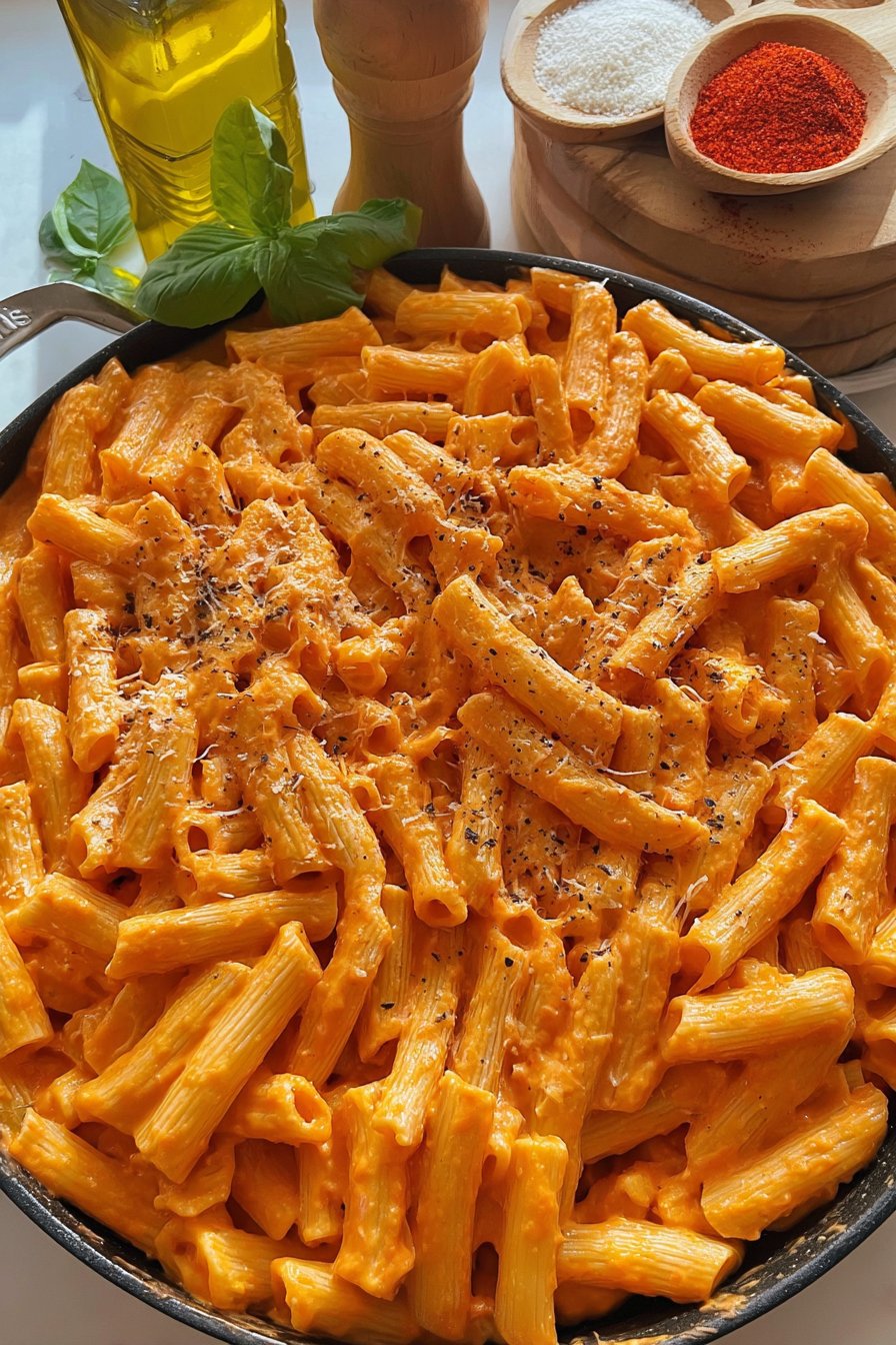 Pâtes à l'orange et au fromage