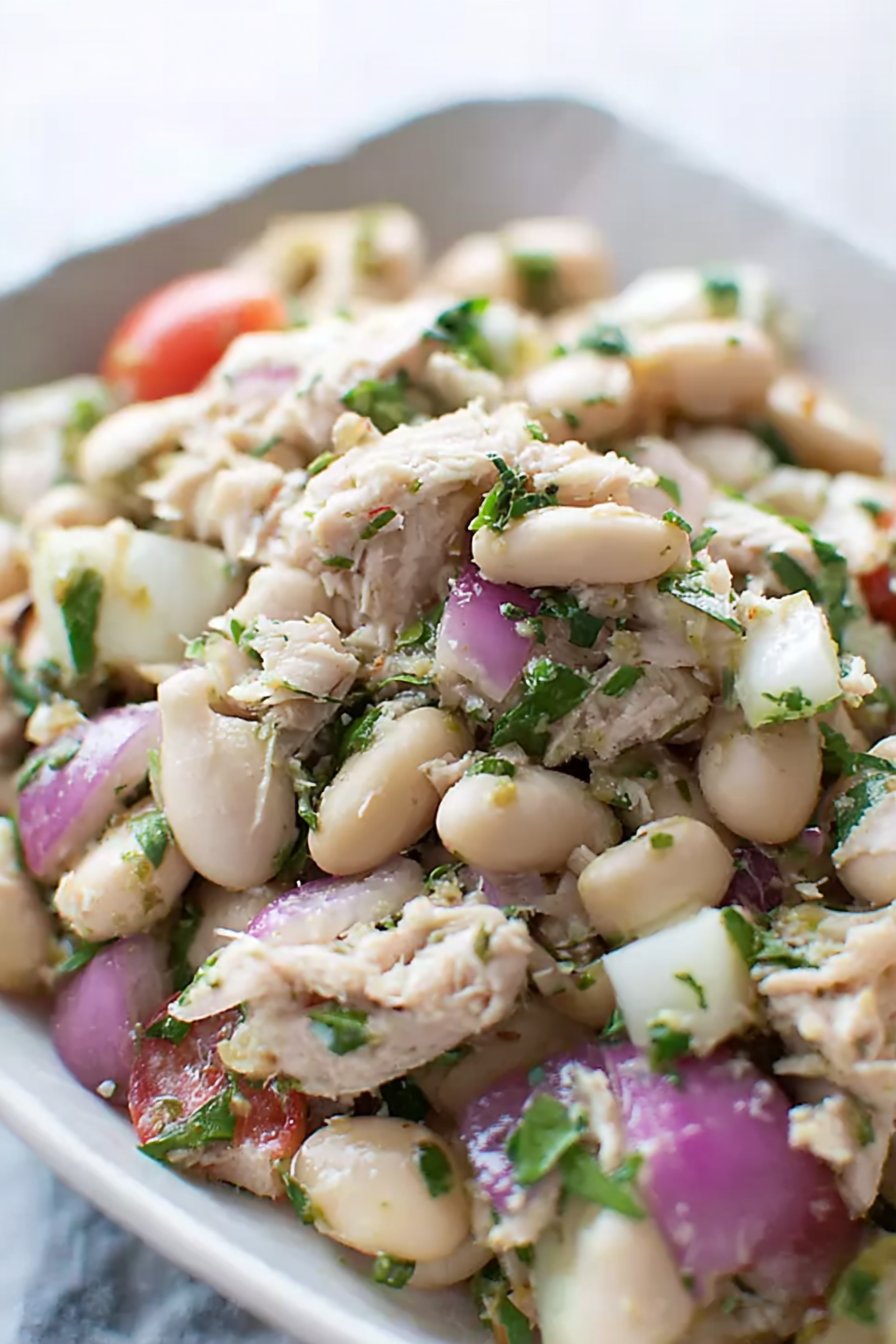 Salade de thon et haricots blancs