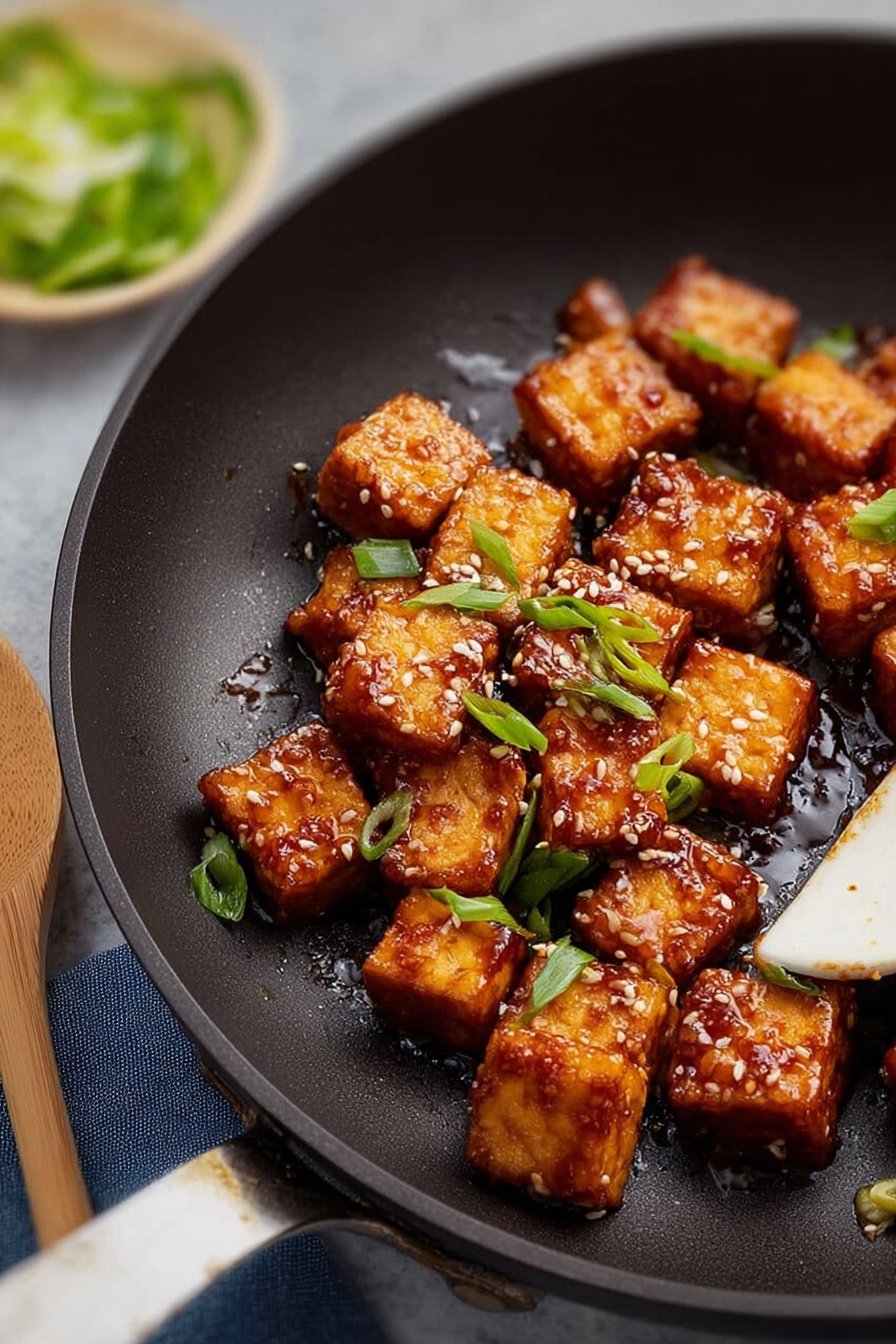 Tofu au miel et à la sriracha