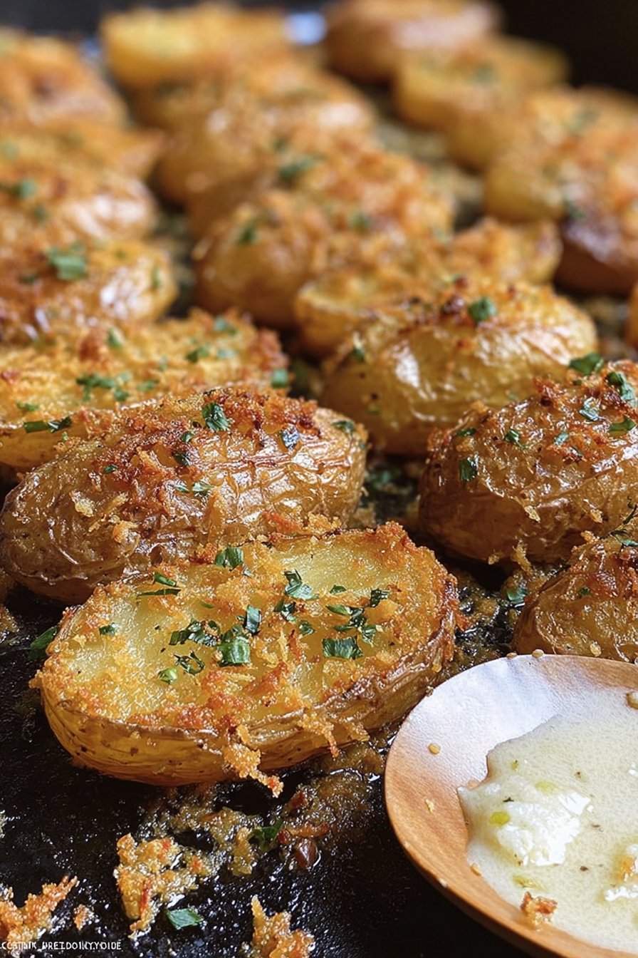 Pommes de terre croustillantes au Parmesan