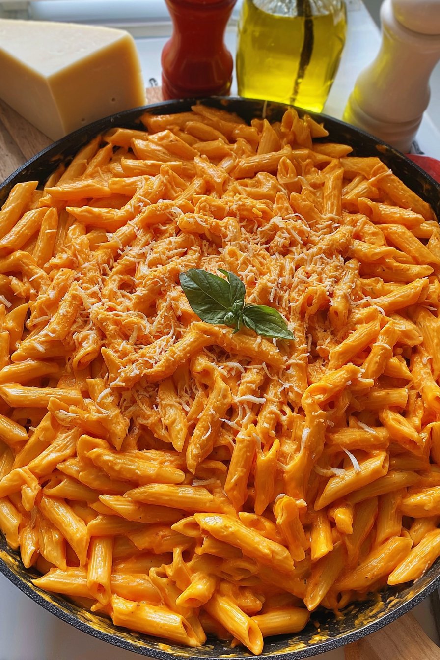 Pâtes à l'orange et au fromage