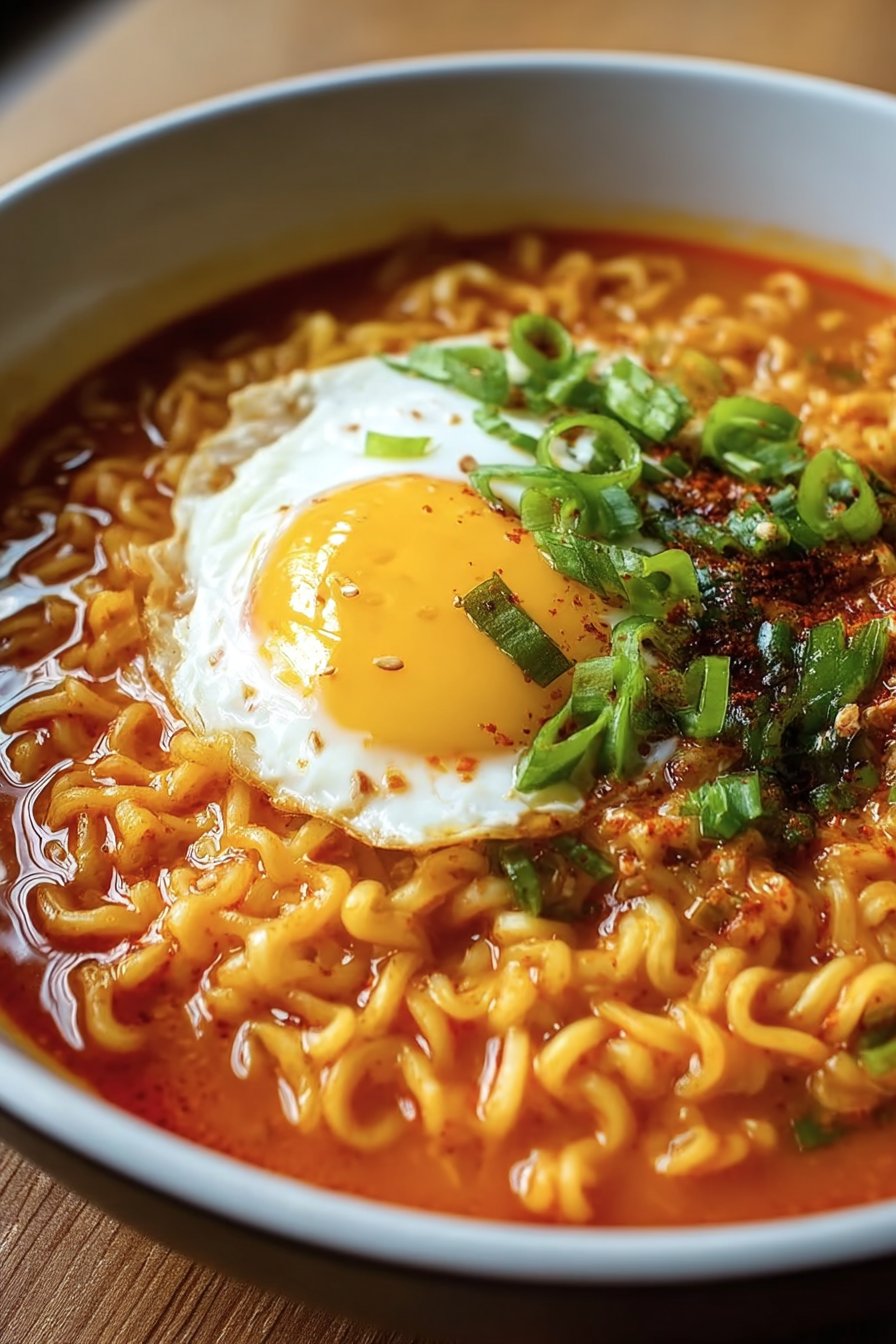 Ramen coréen crémeux et épicé