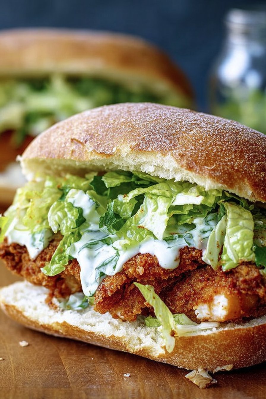 Sandwich César au poulet croustillant