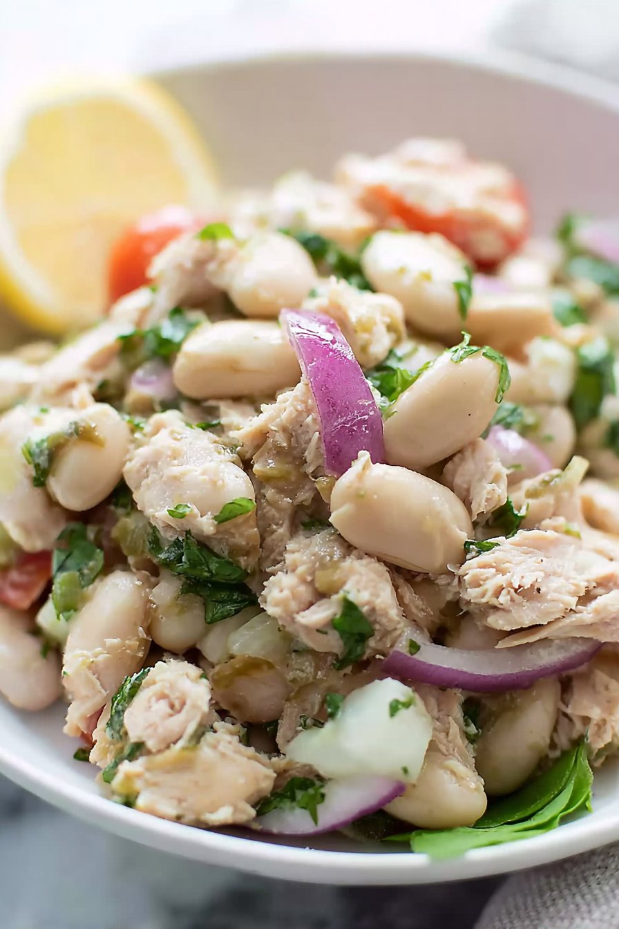 Salade de thon et haricots blancs