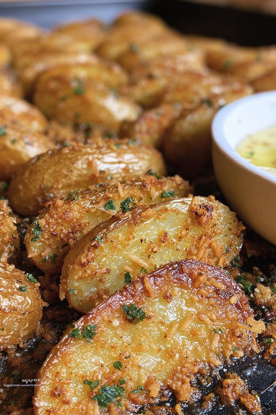 Pommes de terre croustillantes au Parmesan