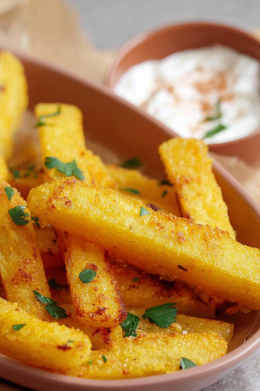 Frites de polenta au four