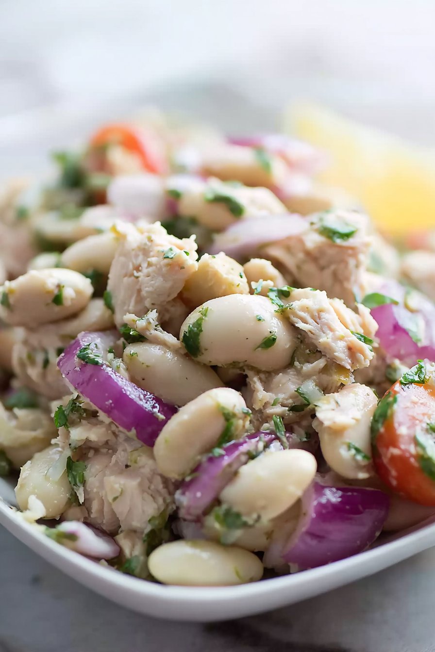 Salade de thon et haricots blancs