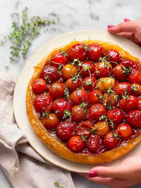 Tarte Tatin aux tomates cerises
