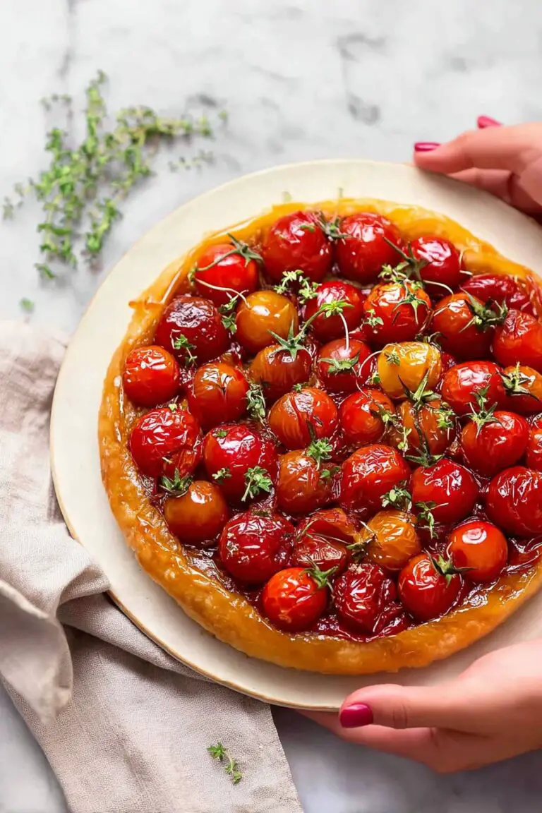 Tarte Tatin aux tomates cerises