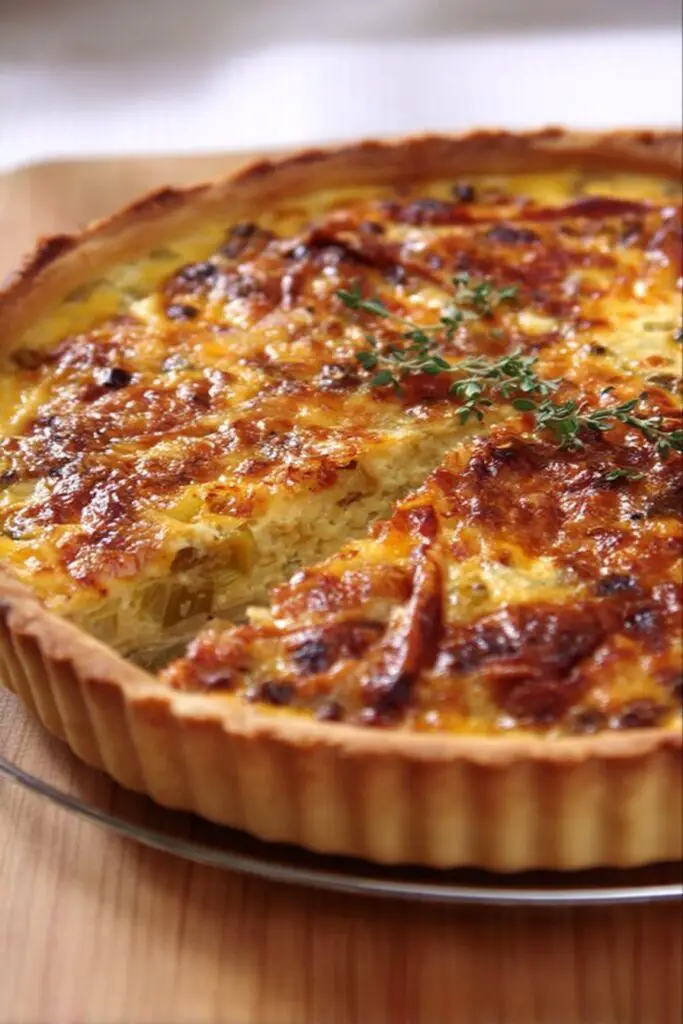 quiche aux poireaux​